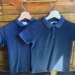 Classic Black Kids Polo Shirt